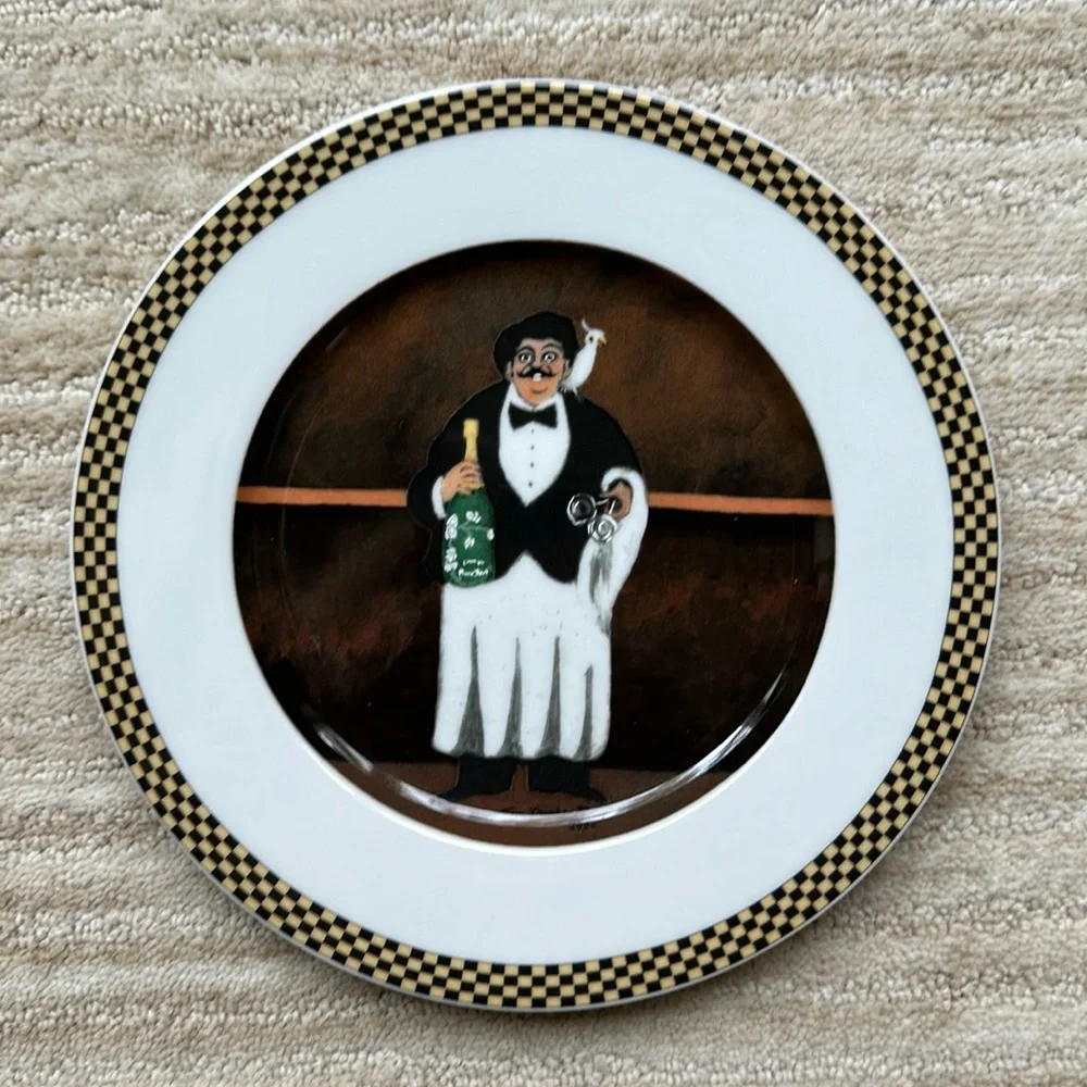 Set of 4 Plates GUY BUFFET French “Waiter Suite” Salad | Dessert | Lunch